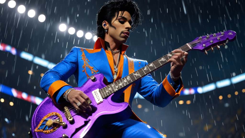 Prince sang “Purple Rain” in the rain